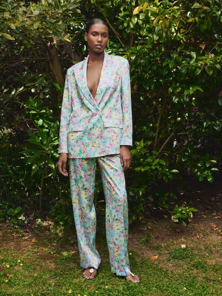 Floral print women's suit from Zara. 