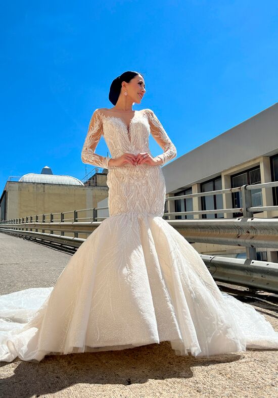 Demetrios AM14 Mermaid Wedding Dress - 1