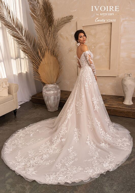 IVOIRE by KITTY CHEN CARITA, V2408 Ball Gown Wedding Dress - 4