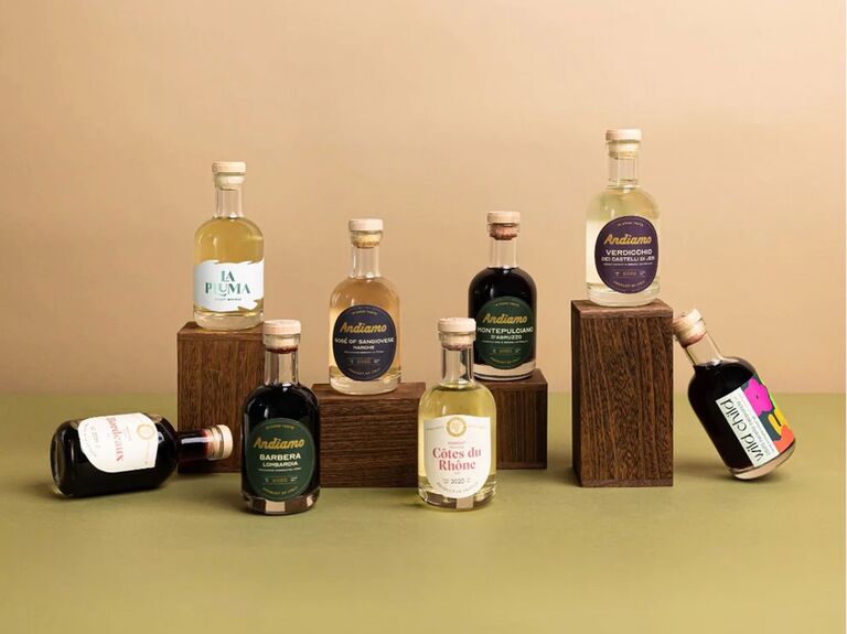 In Good Taste at-home wine tasting kit with eight mini bottles gift for wife