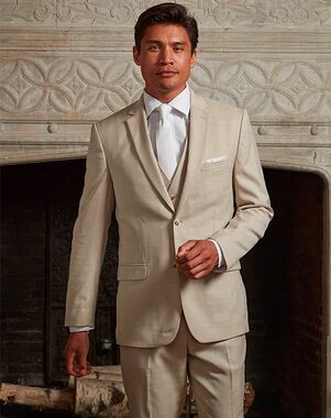 BLACKTIE ATHENS Tan Wedding Suit Champagne Tuxedo