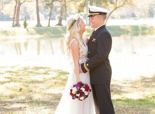  Eric Herold (29 and a U.S. Navy officer) proposed to Brett Kelley (26 and a high school teacher) with a beautiful rose gold and alexandrite ring, “Th