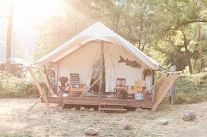 Outdoor-Themed Photo Booth Tent