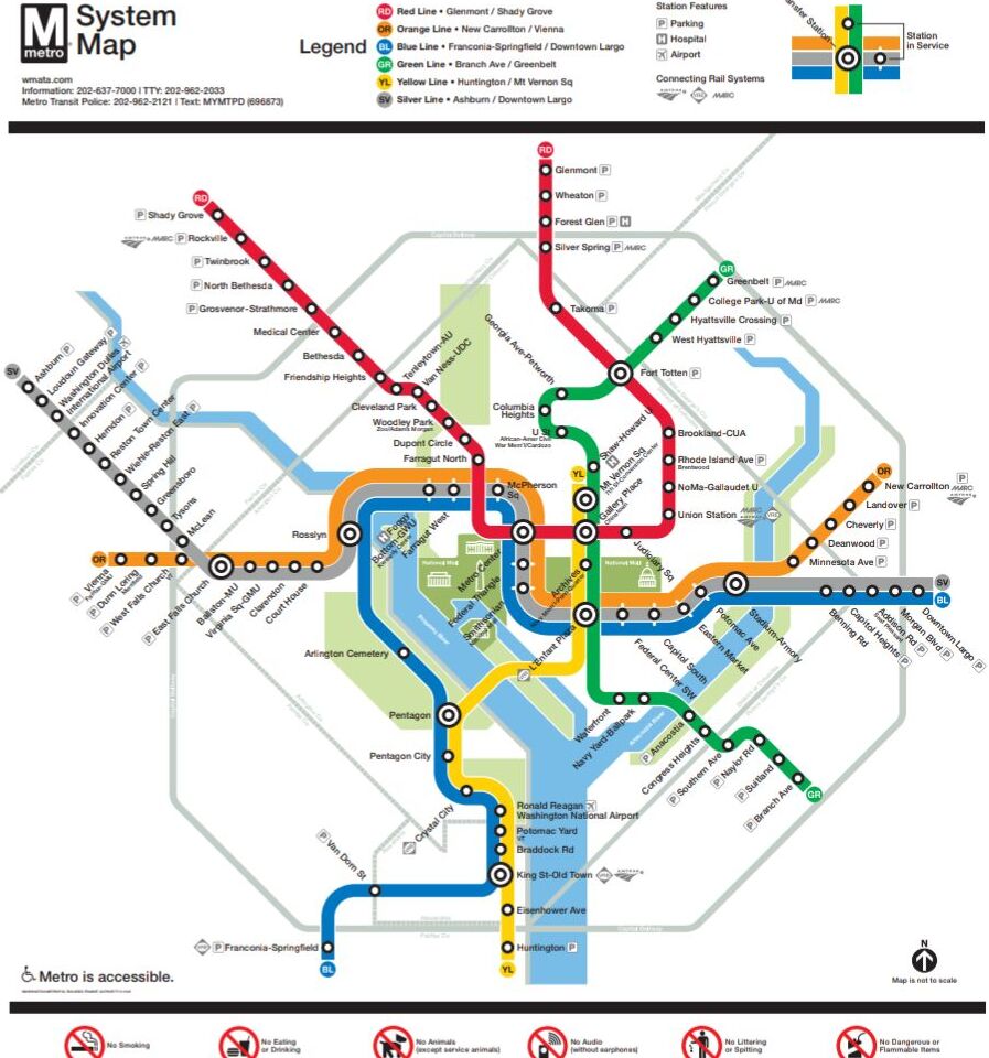 Picture of DC Metro Map