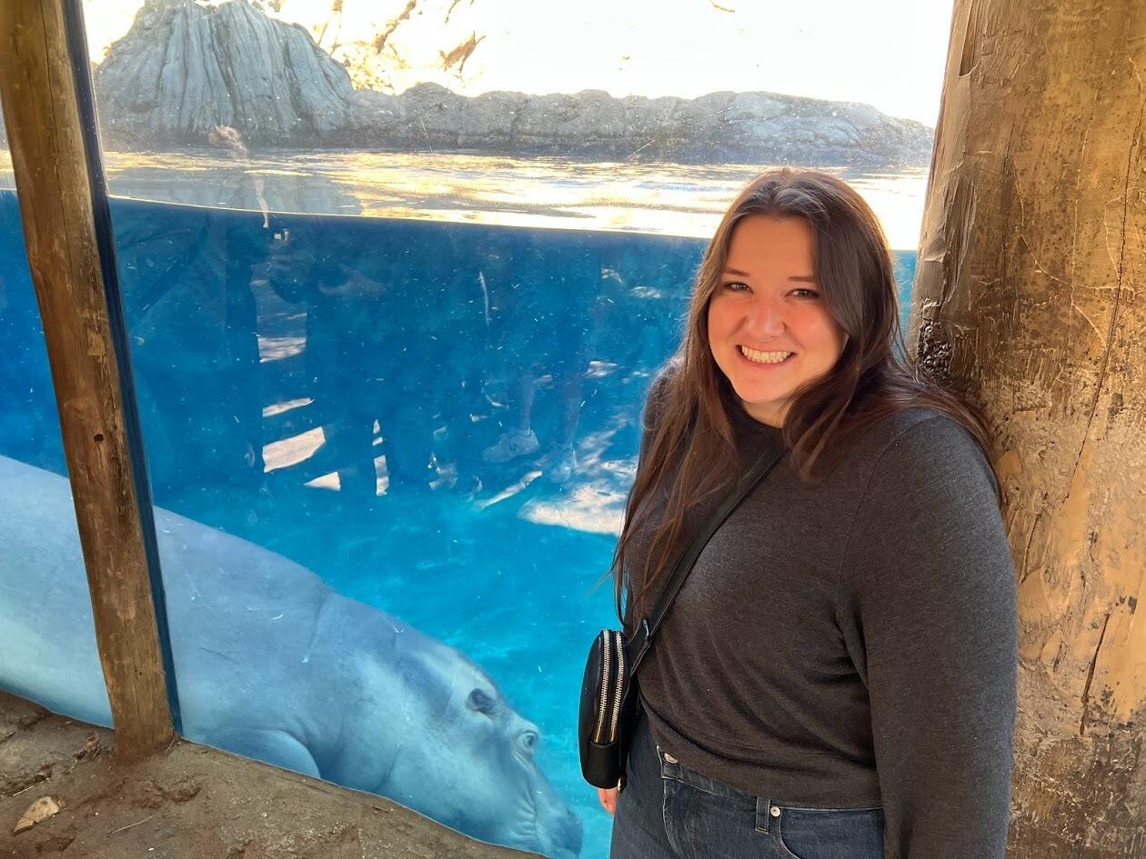 Kyleigh met Fiona the hippo at the Cincinnati Zoo (unrelated to hers and Josh's developing romance, but worth mentioning)