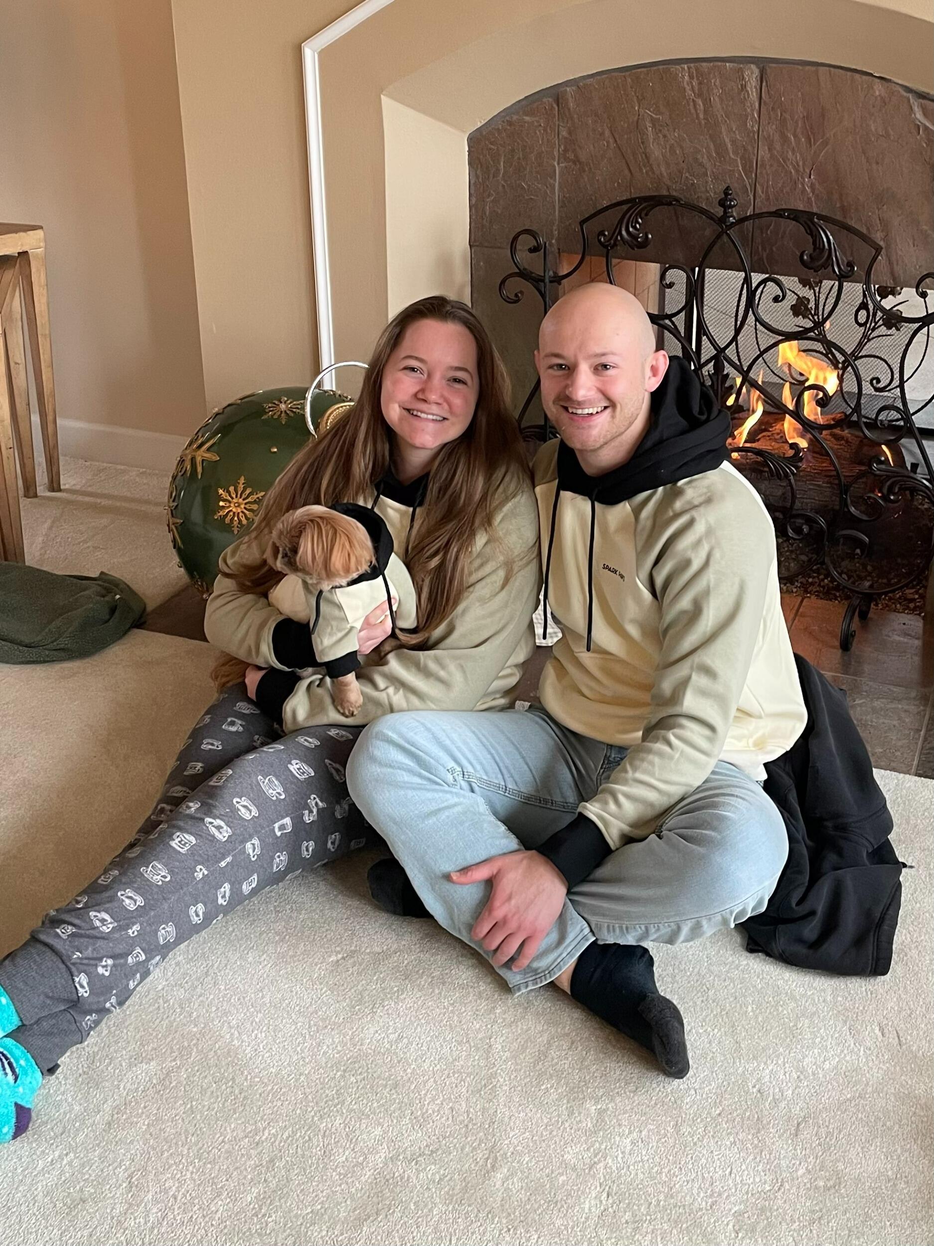 Matching sweatshirts for Christmas