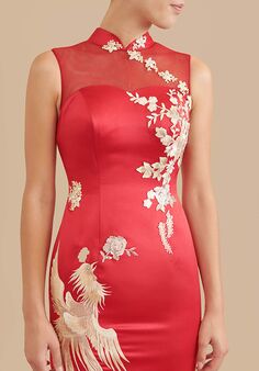 East Meets Dress Chanel Bespoke Dress Qun Kwa & Qipao Wedding Dress