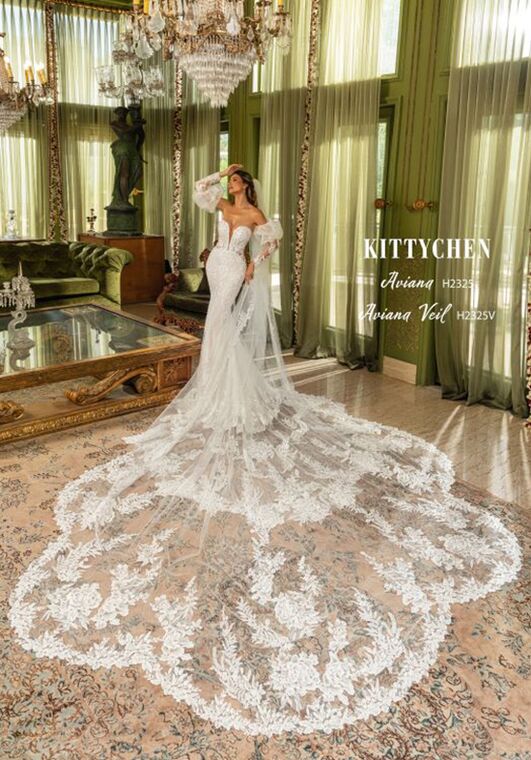 KITTYCHEN AVIANA, H2325 Fit-and-Flare Wedding Dress - 3