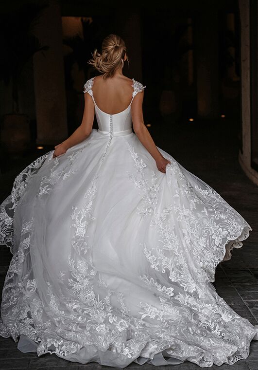 Abella Laura Ball Gown Wedding Dress - 5