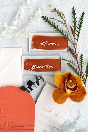 Acrylic Place Cards for Reception at the Everhart Museum in Scranton, Pennsylvania
