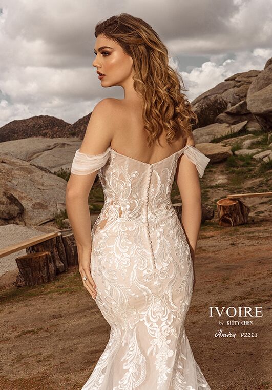 IVOIRE by KITTY CHEN AMIRA, V2213 Fit-and-Flare Wedding Dress - 3