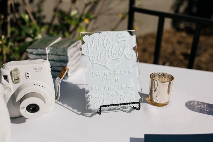 Lucite Sign for Wedding at the Kimpton Brice Hotel in Savannah, Georgia