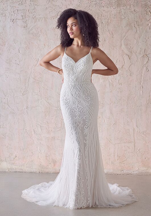 Maggie Sottero AMBREAL Sheath Wedding Dress - 5
