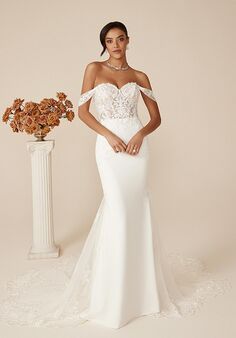 Justin Alexander Daria Fit-and-Flare Wedding Dress