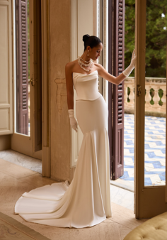 Moonlight Collection J6975 Mermaid and Trumpet Wedding Dress