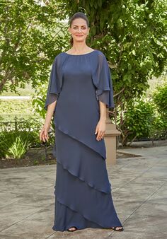 Jade Couture Mother of the Bride by Jasmine K258021 Blue Mother Of The Bride Dress