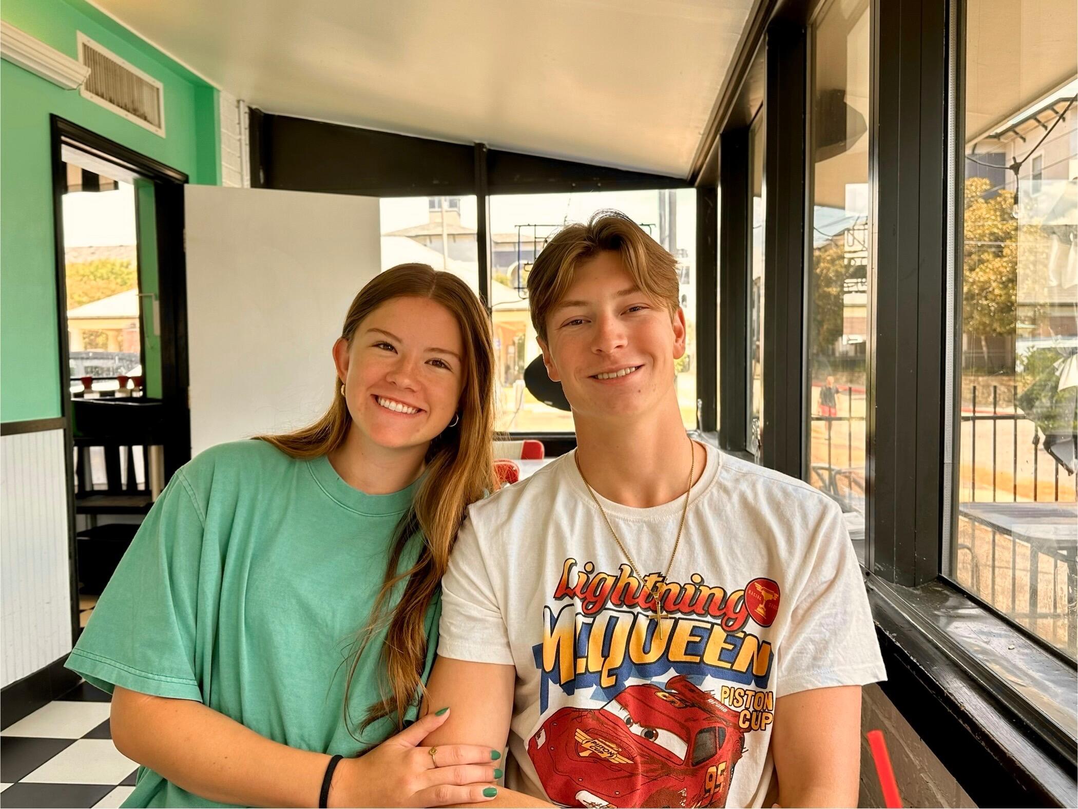 Summer weekend visits while Beau was working