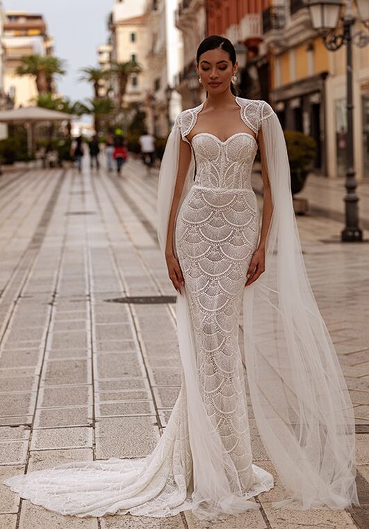 Carfelli Gorgeous Mermaid and Trumpet Wedding Dress - 3
