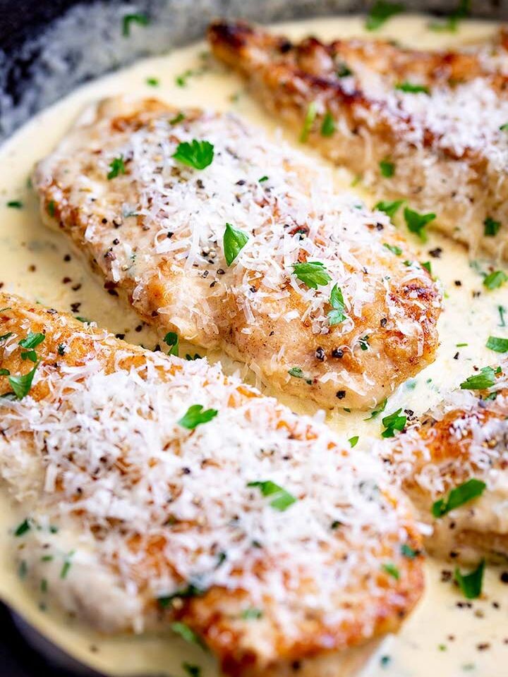 Picture of Panko Parmesan Crusted Chicken with Sherry Cream