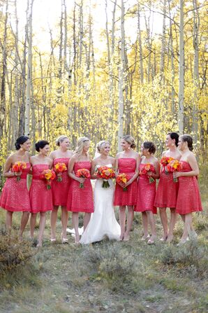 poppy colored bridesmaid dresses Poppy Tulle Dress