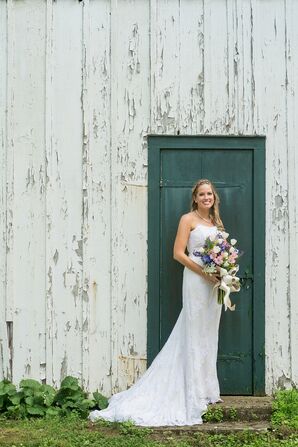 Wildflower Bridal Bouquet With Ribbon