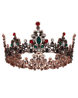 AW Bridal AW BRIDAL Queen Crowns for Women Rhinestone Wedding Tiara and Crowns for Women Baroque Crown for Halloween Cosplay Birthday Crowns for Girls (Multicolored) Tiara