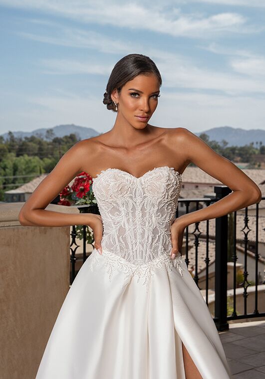 KITTY CHEN IRIS, H2540 A-Line Wedding Dress - 2