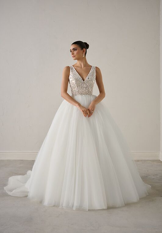 Justin Alexander Signature Marquise Ball Gown Wedding Dress - 6