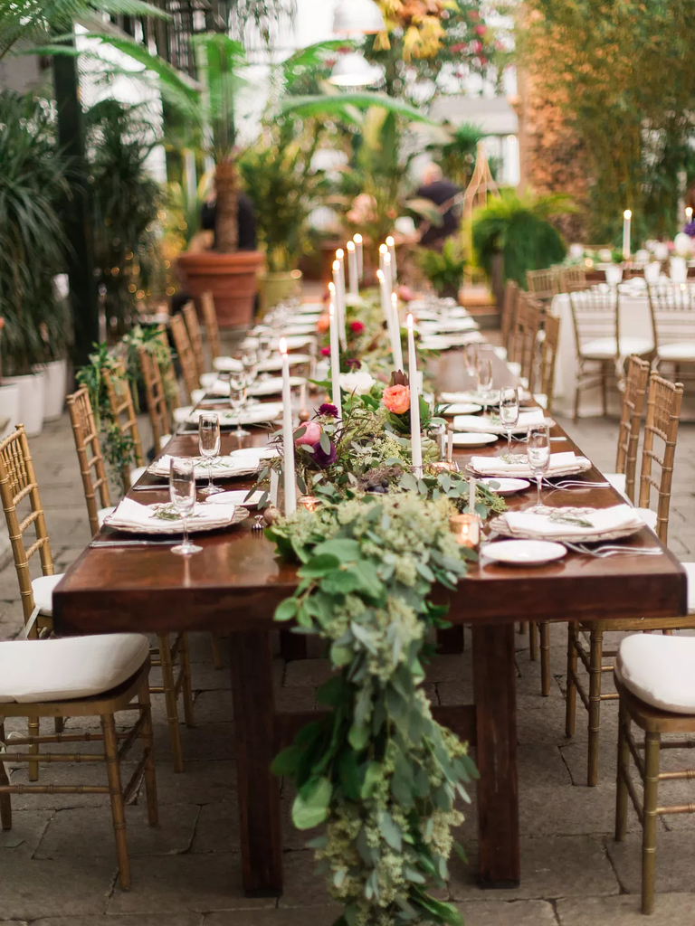 Eucalyptus Table Runner for your rustic wedding reception