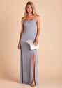 Birdy Grey Ash Crepe Dress in Dusty Blue Scoop Bridesmaid Dress - thumbnail - 1