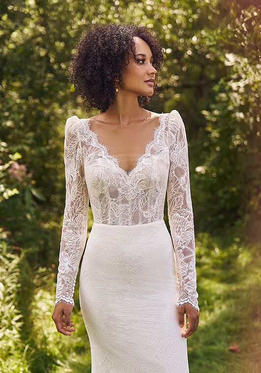 Lillian West 66336 Fit-and-Flare Wedding Dress - 2