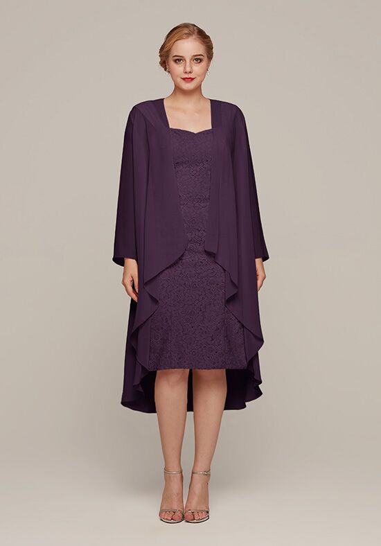 AW Bridal AW Karla Dress Purple Mother Of The Bride Dress - 1
