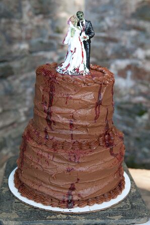 Zombie-Inspired Groom's Cake