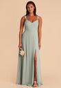 Birdy Grey Doris Dress in Chiffon Sage V-Neck Bridesmaid Dress - thumbnail - 5