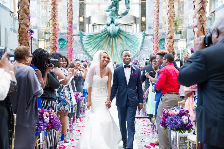 Felicia Muse (28 and works in procurement) and Bart Bullock (27 and works in chemical engineering) went to preschool together and reconnected years la