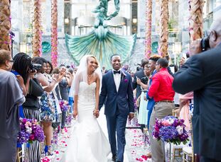 Felicia Muse (28 and works in procurement) and Bart Bullock (27 and works in chemical engineering) went to preschool together and reconnected years la