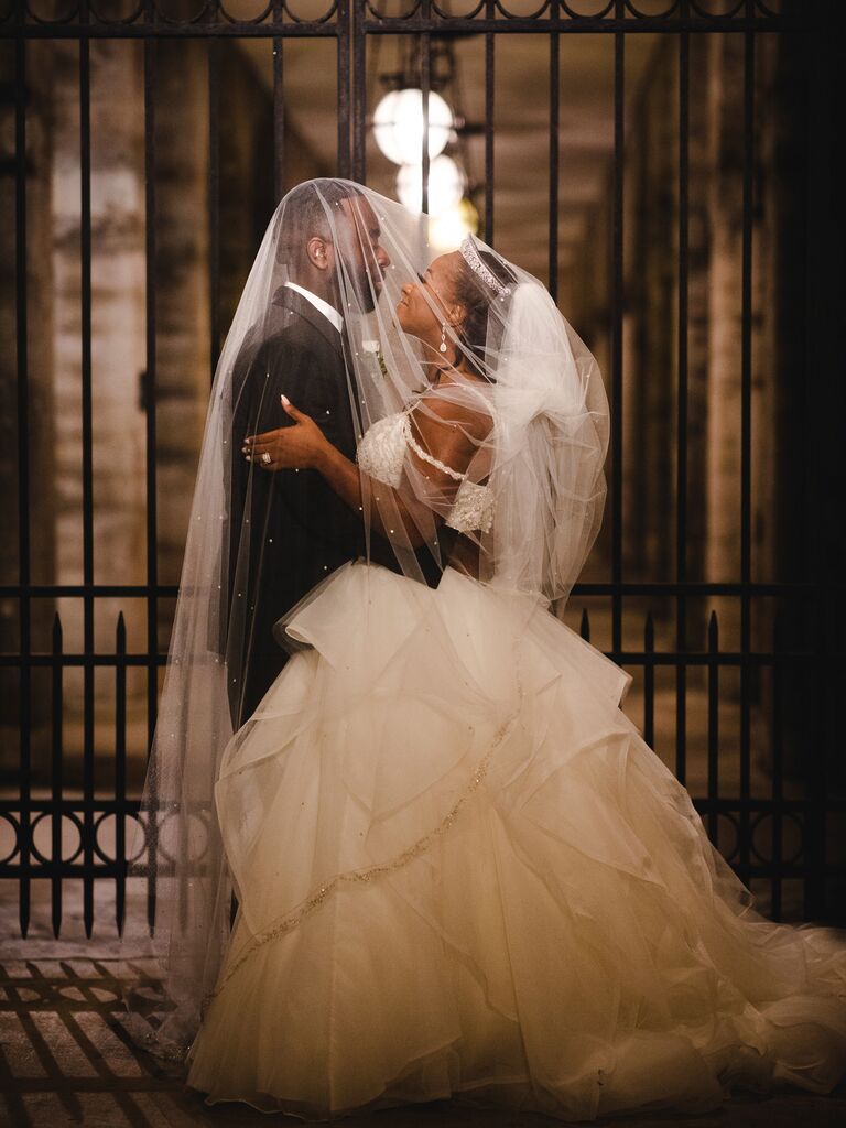 Couple under veil