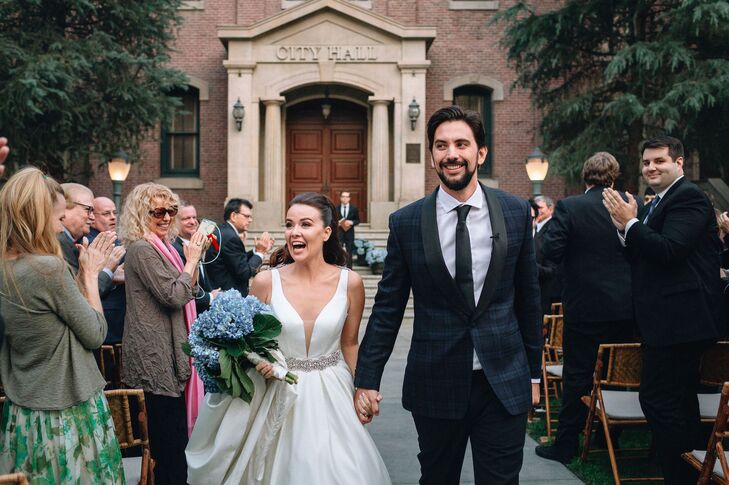 As lovers of movies and theme parks, Melissa	Russell and Jeremy Slater were psyched to book the Universal Studios Backlot as their wedding venue. Afte