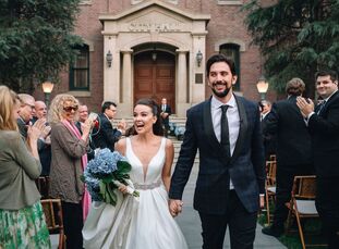 As lovers of movies and theme parks, Melissa	Russell and Jeremy Slater were psyched to book the Universal Studios Backlot as their wedding venue. Afte