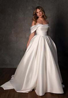 Essense of Australia D4427 A-Line Wedding Dress