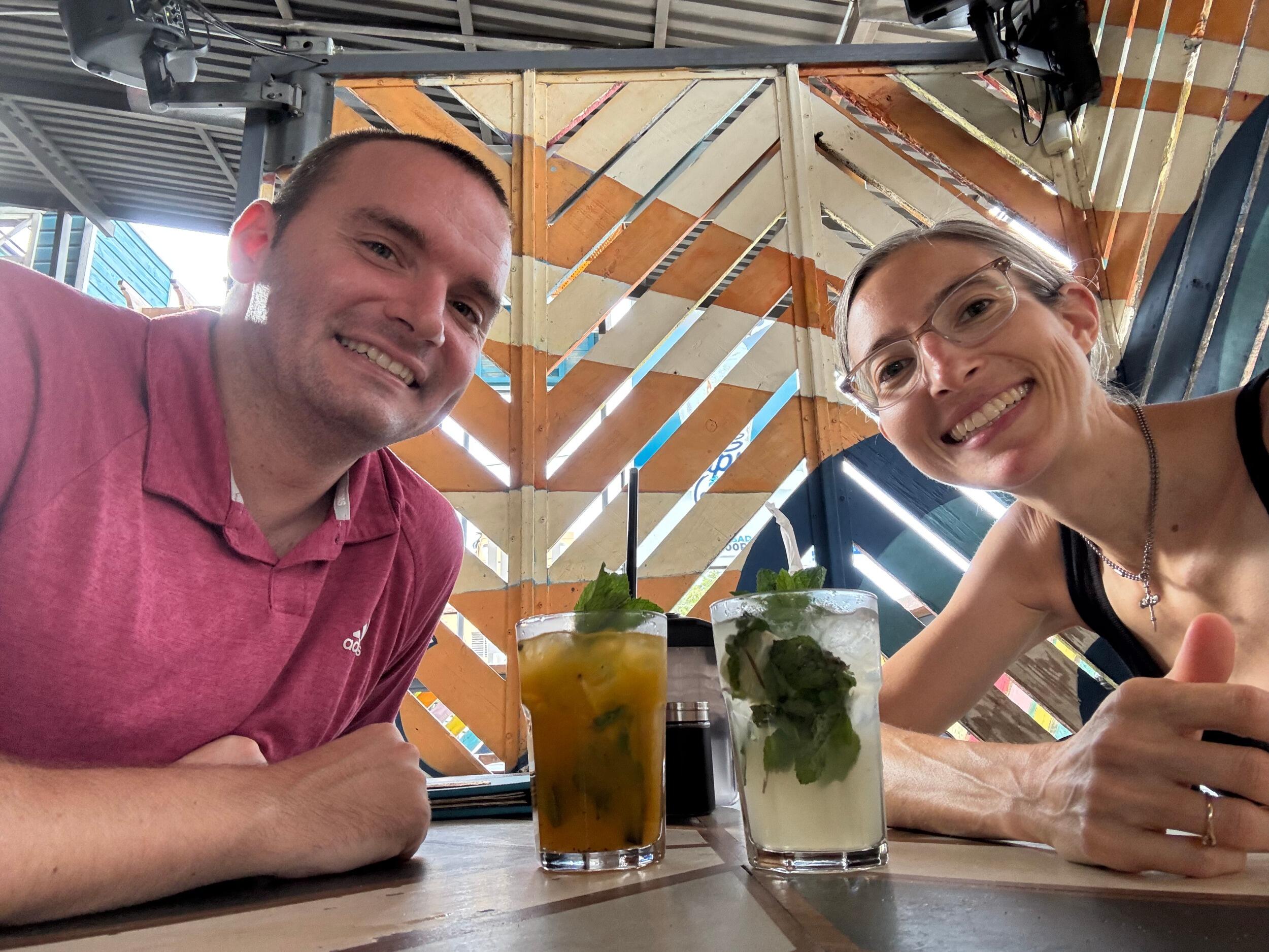 Date night: massages and [79 peso!] mojitos. 