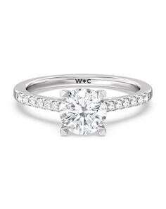 With Clarity Glamorous Cushion, Round, Oval Cut Engagement Ring