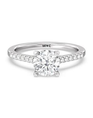 With Clarity Glamorous Cushion, Round, Oval Cut Engagement Ring
