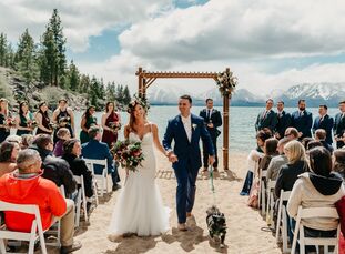 Lindi and Nik Ilich share a love of travel, and they knew they wanted to wed at Lake Tahoe after visiting the picturesque area. The ceremony took plac