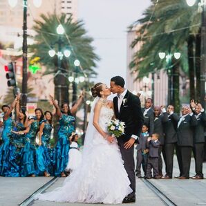 Jewel Tone Wedding Party Look