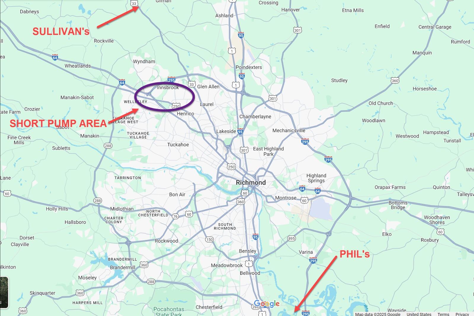 Picture of Map of Richmond