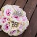 Pink Rose and Brooch Bouquet