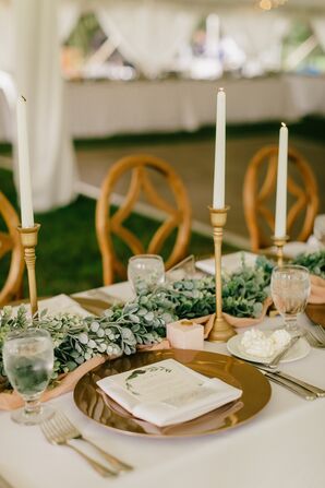 Regal, Classic Reception Table with Greenery