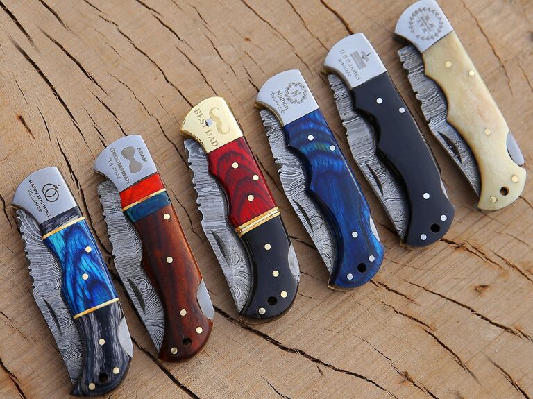 Customized pocket knives from Etsy