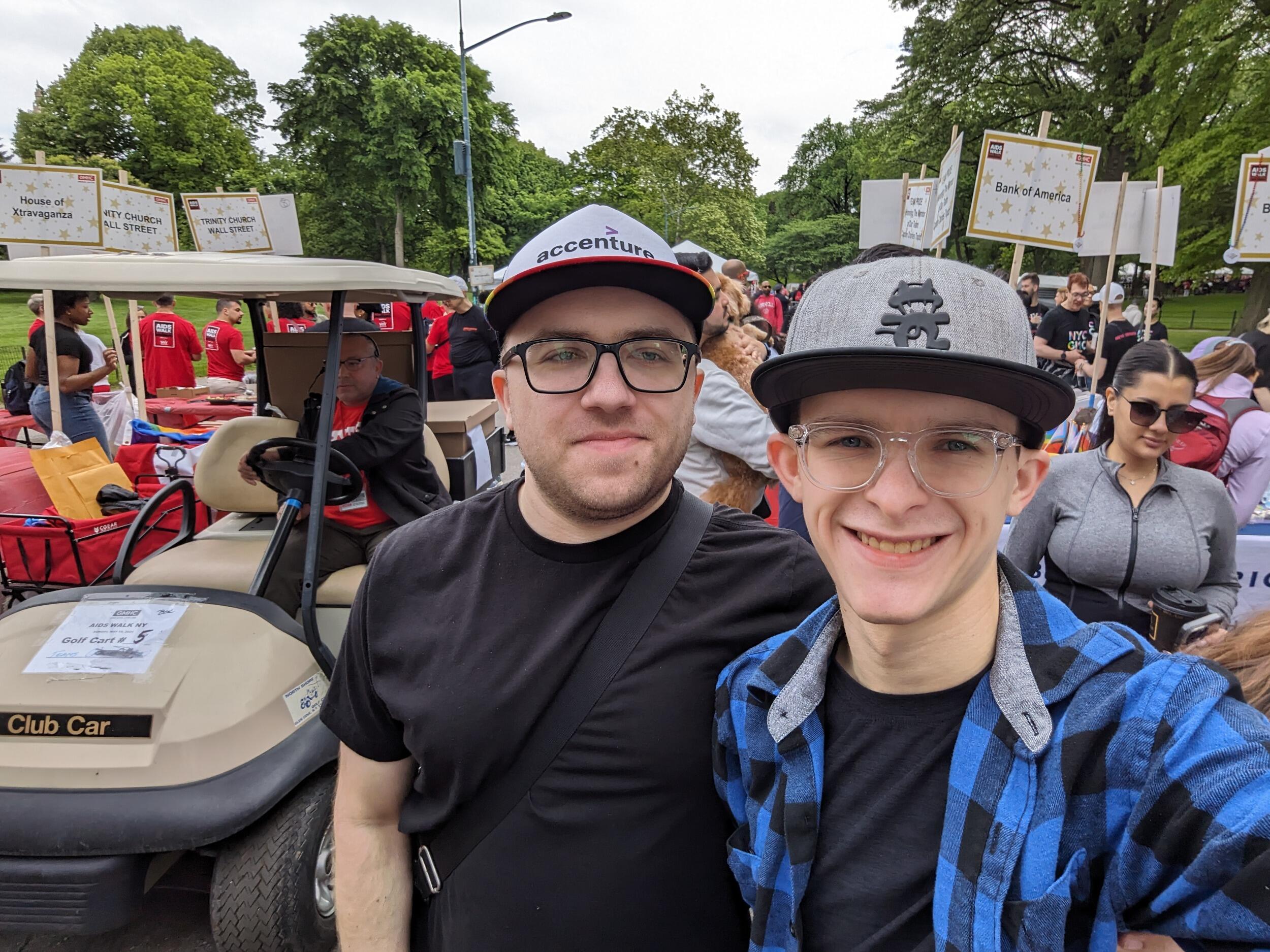 Fast forward to the summer, Anthony and Dillon walk central park to raise awareness of AIDS and in support of those who struggle with the disease. 